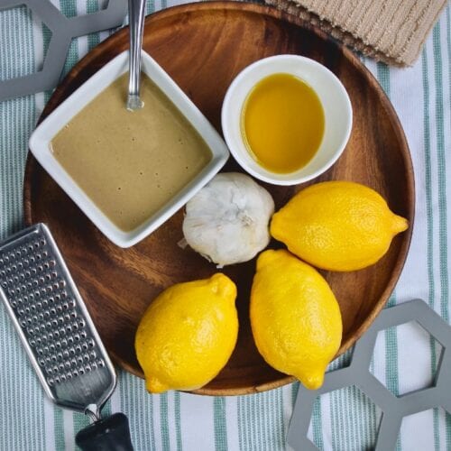 Lemon Garlic Tahini Sauce - All the Healthy Things